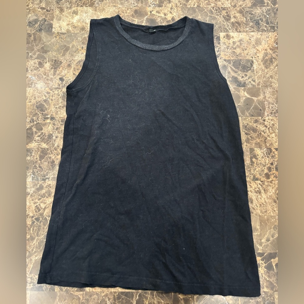 Monrow Charcoal Sleeveless Top